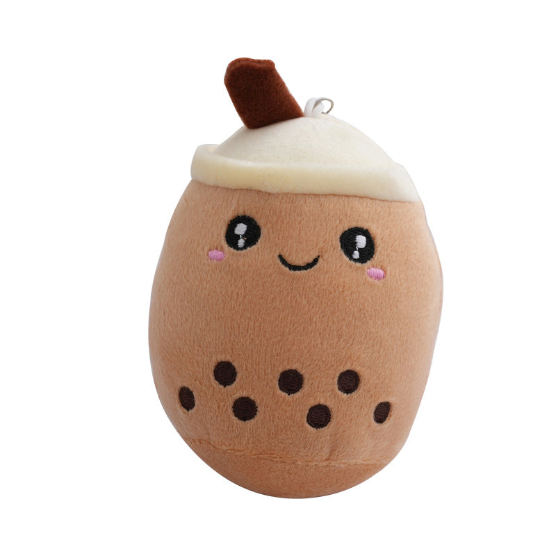 Wholesale Bubble Tea Plush Doll Pendant Key Ring